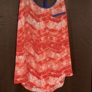 NOBO- red white and blue tank top